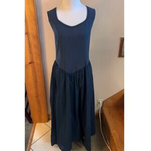 Isabella Bird long navy blue dress cottage core size 14